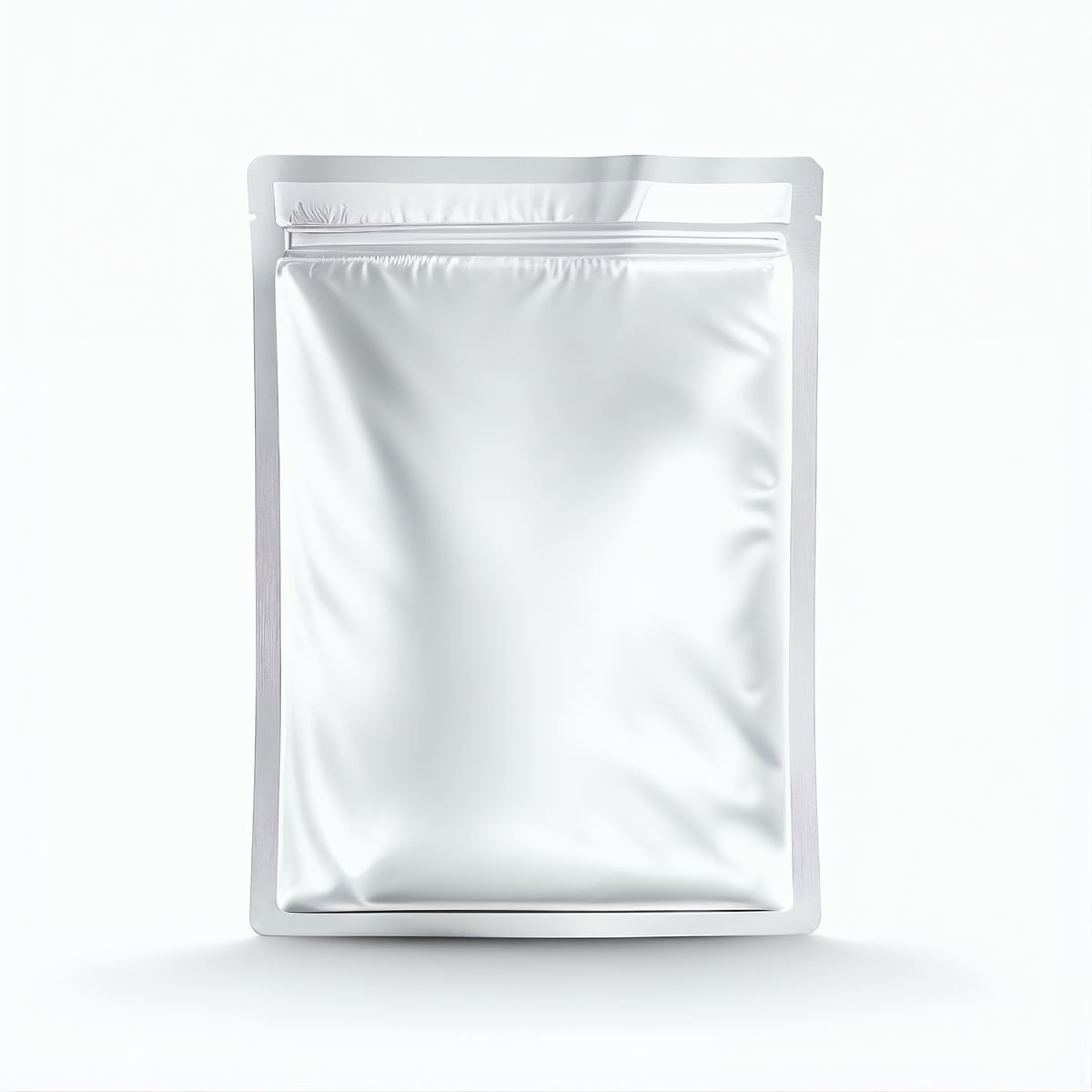Plain silver resealable foil pouch for the TensCare kneestim