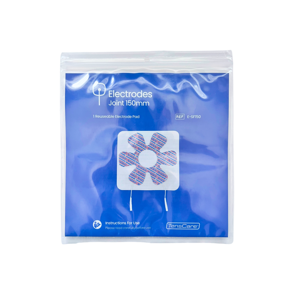 TensCare Electrodes Joint 150 mm retail packet, front