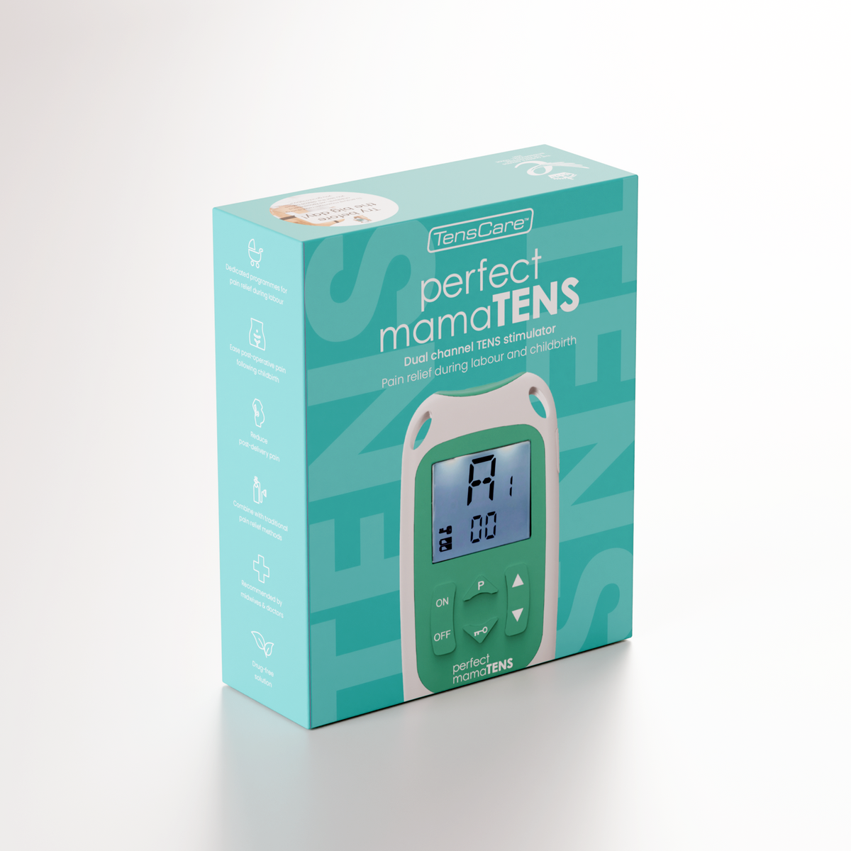 TensCare Perfect MamaTENS retail box, front