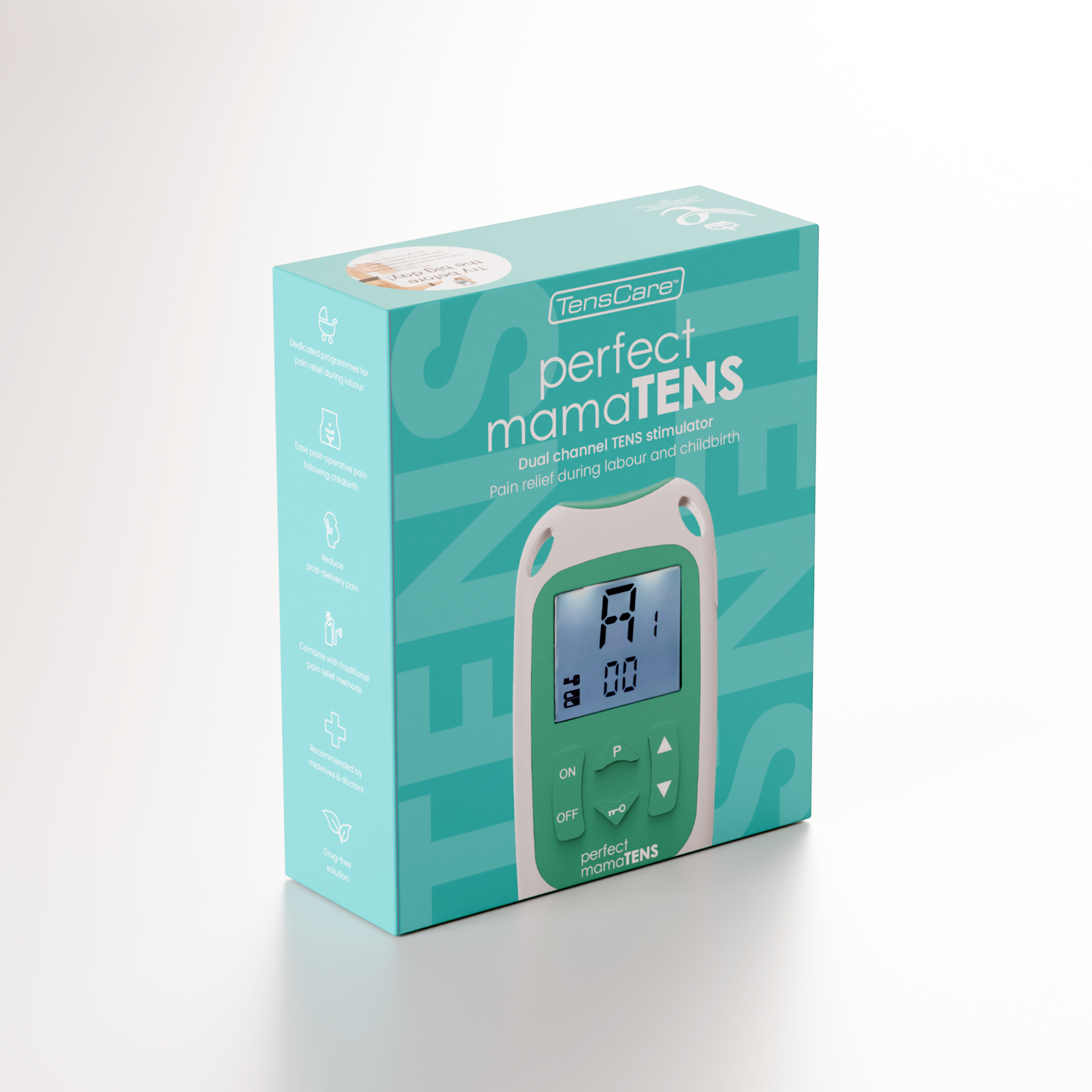 TensCare Perfect MamaTENS retail box, front