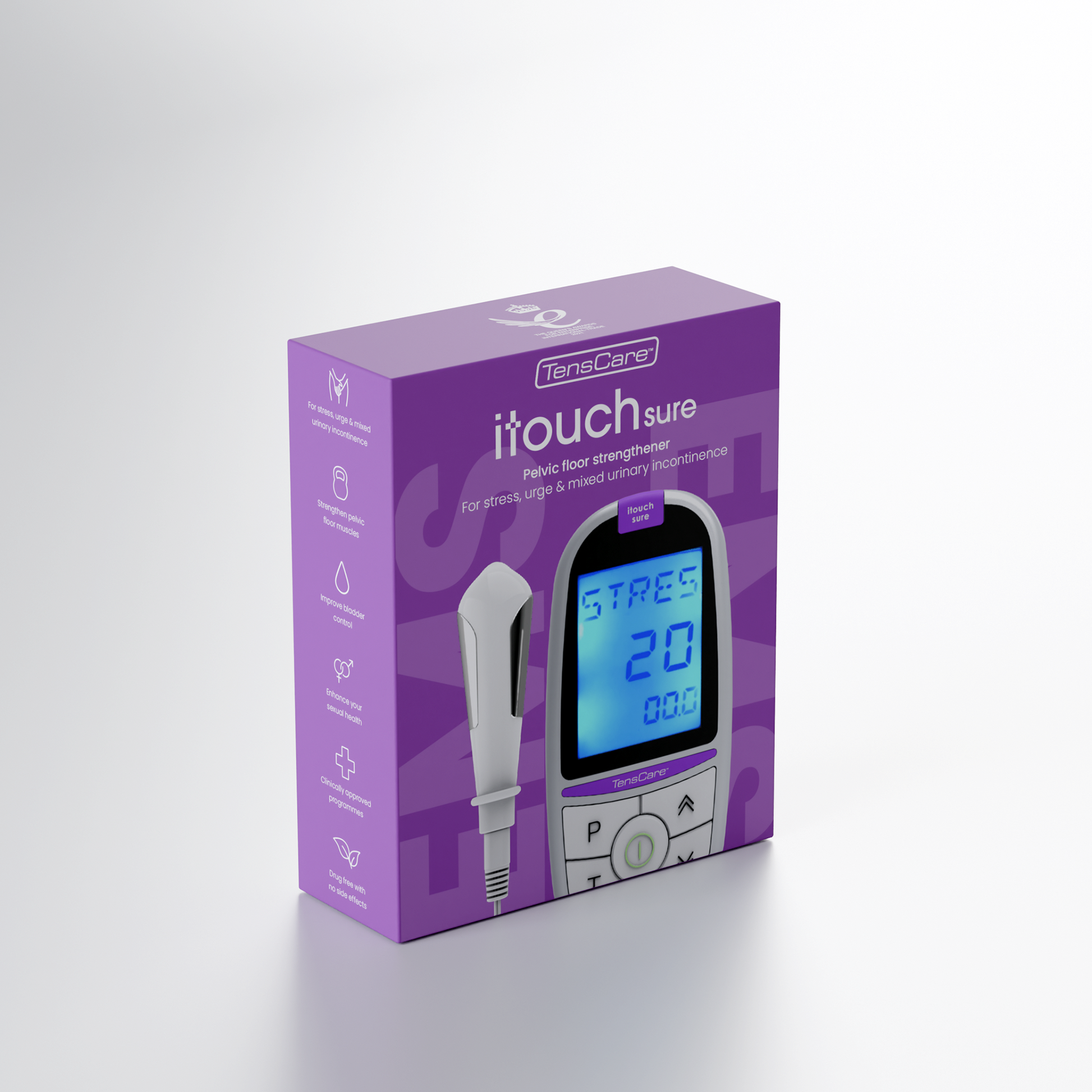 TensCare iTouch Sure retail box, front