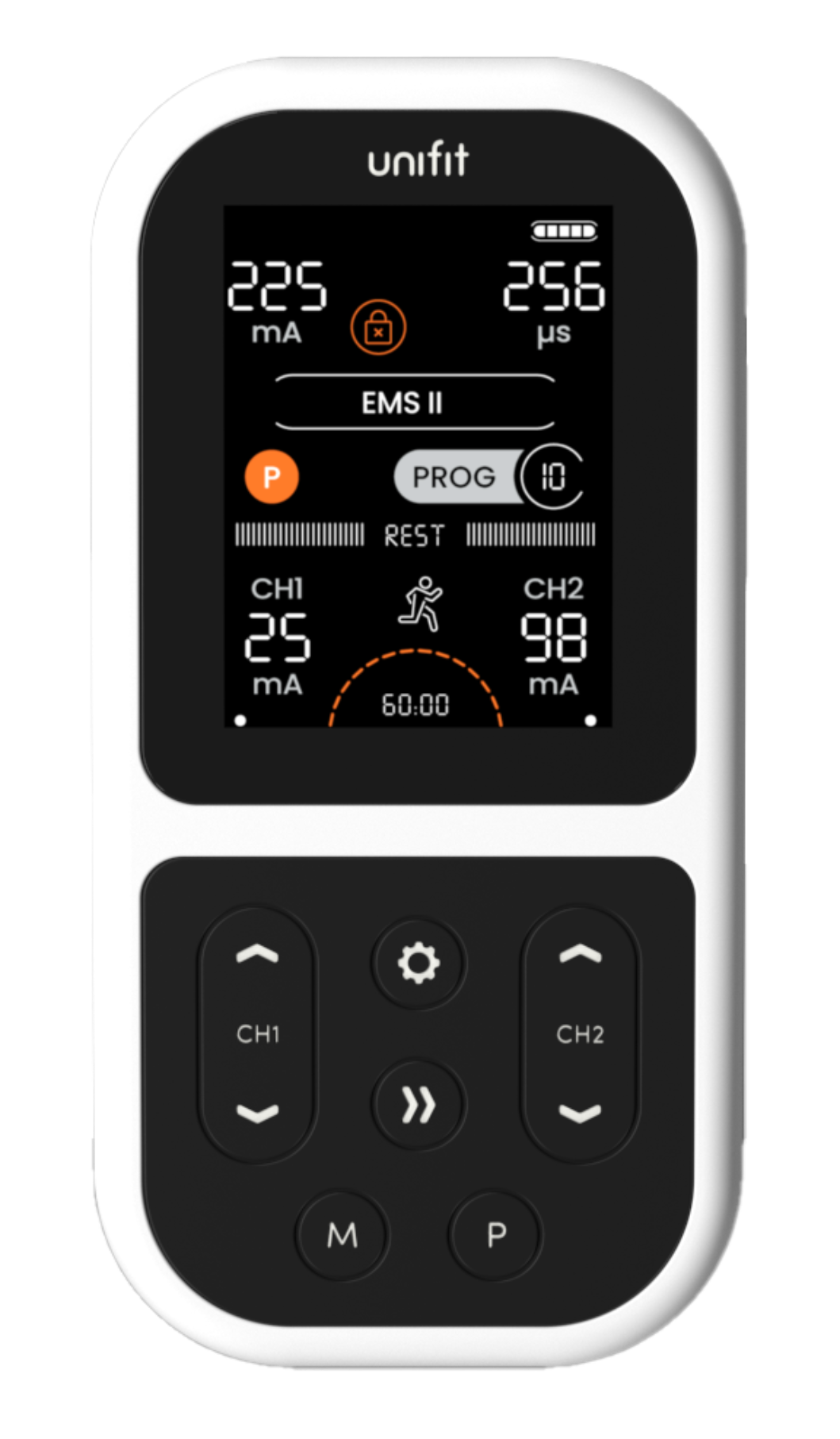 TensCare Unifit TENS and EMS unit with a colour display