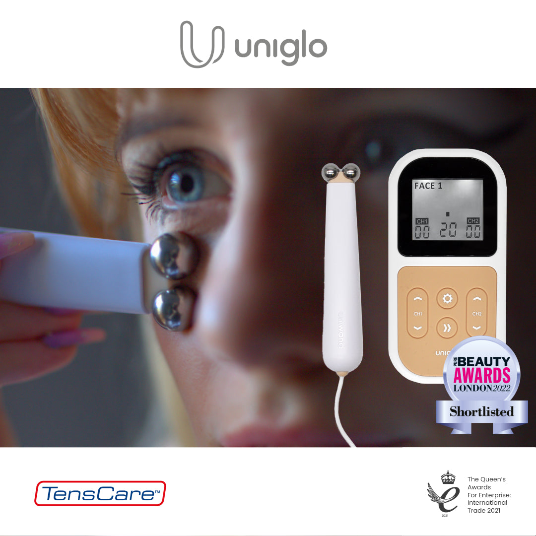 Uniwand used around the eye area, with Beauty Awards London shortlisted and Queen's Award marks