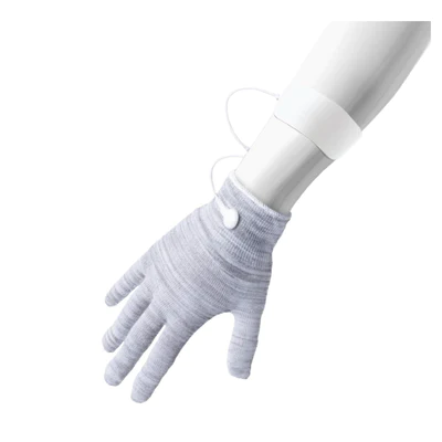 iGlove conductive glove worn on a mannequin hand and wrist