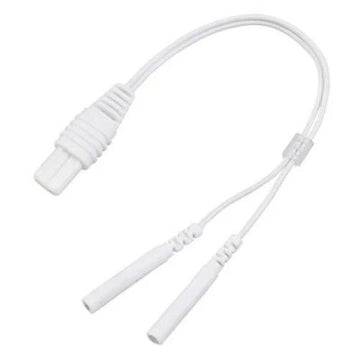 TensCare white replacement short lead for the Liberty and Liberty Plus vaginal probes, with 2 mm pin connectors
