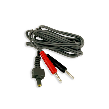 TensCare grey replacement lead for the Sure Pro, with red and black 2 mm pin connectors