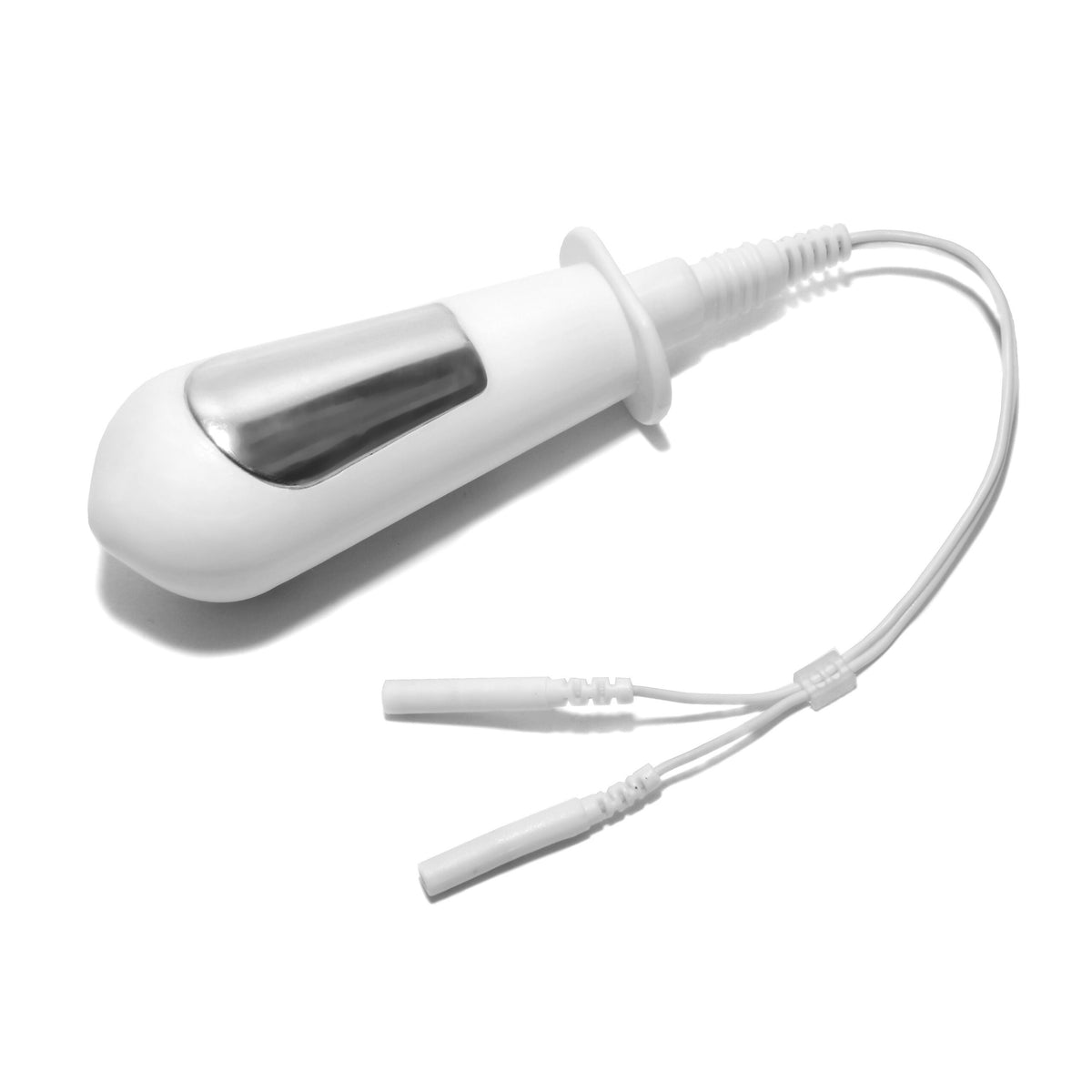 TensCare Liberty Plus vaginal probe electrode with lead wires and 2 mm pin connectors