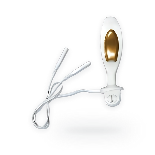 TensCare Liberty Gold gold-plated vaginal probe with lead wires