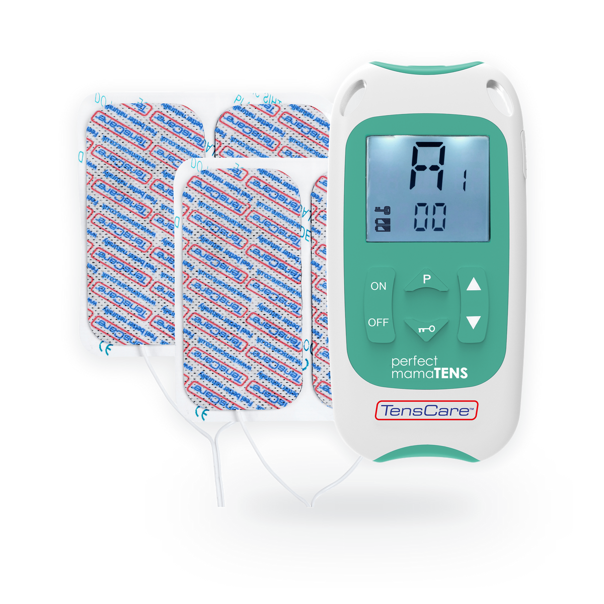TensCare Perfect MamaTENS maternity TENS unit with four electrode pads