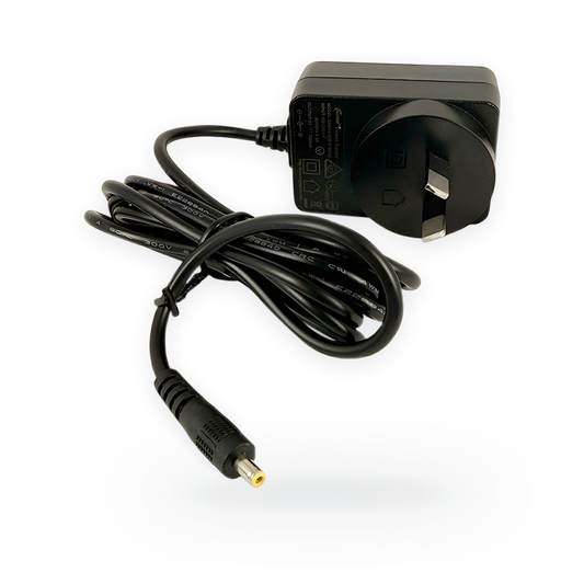 TensCare mains charger with a three-pin plug for the Sure Pro, Flexistim and Sports TENS machines