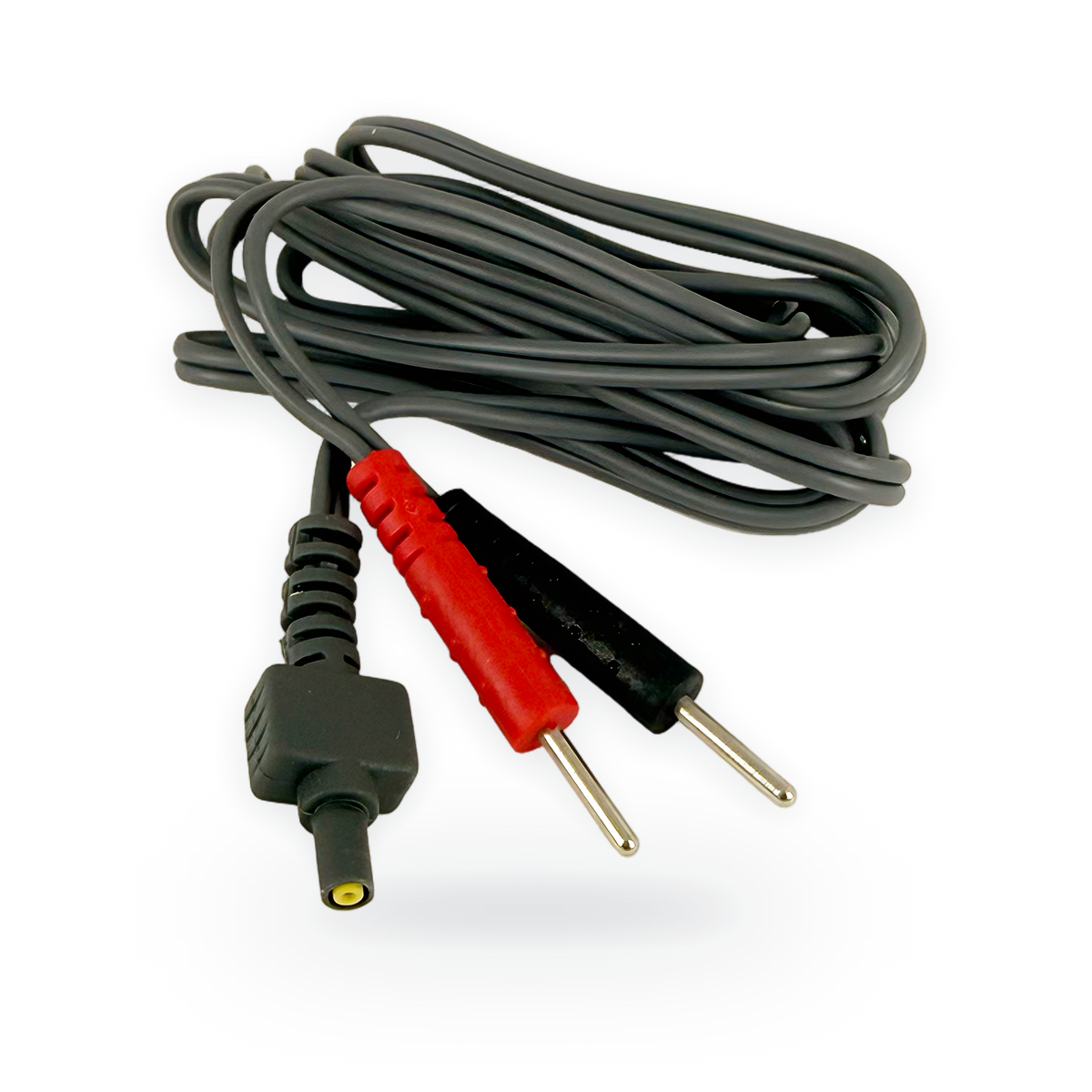 TensCare grey replacement lead for the Sure Pro, with red and black 2 mm pin connectors