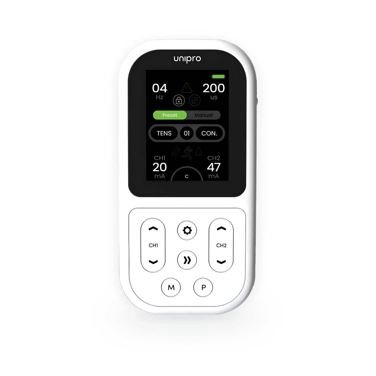 TensCare Unipro TENS, EMS, interferential and microcurrent unit with a colour display