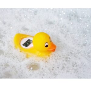 TensCare Digi Duckling: Floating Digital Bath Thermometer for Safe & Fun Bath Time (Tap to Activate).