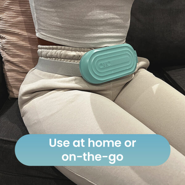 TensCare Ova Therma Belt: Rechargeable Heat & Massage Belt for Period Pain Relief (Drug-Free