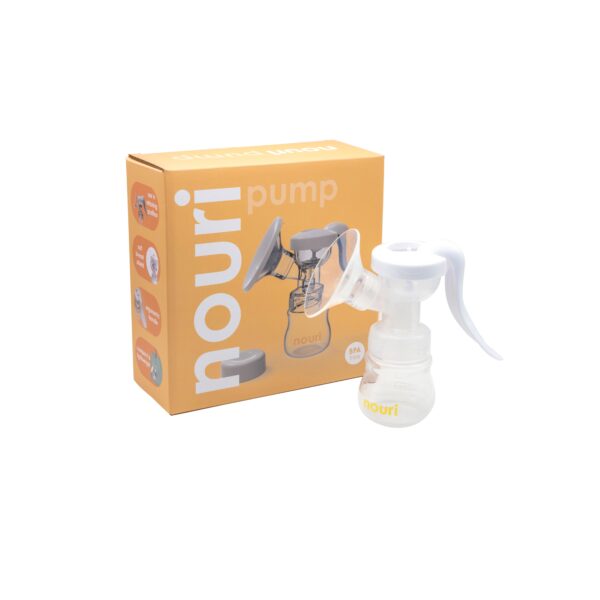 TensCare Nouri Manual Breast Pump: Compact & Portable Pump with Massage for Milk Expression (2 Levels